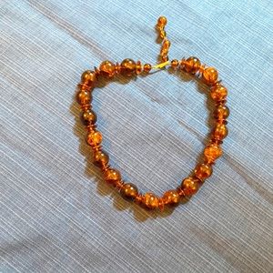 Vintage Tortoiseshell Beaded Necklace